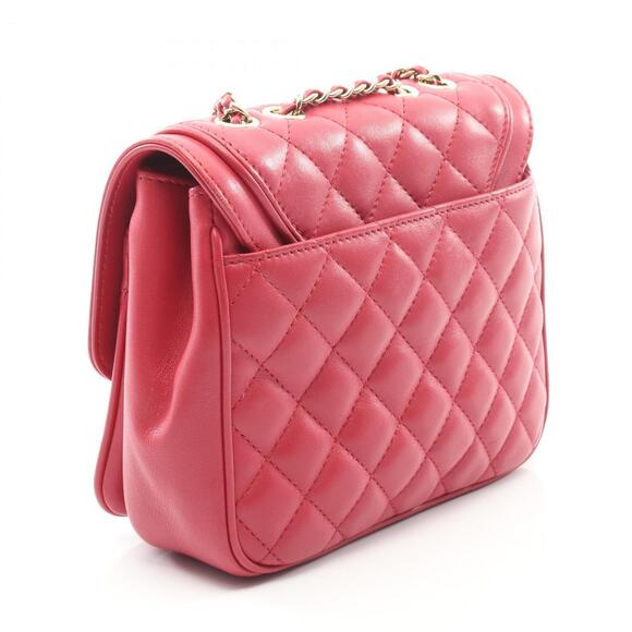 CHANEL Matelasse Shoulder Bag in Lambskin Leather, Women's, Pink - Picture 2 of 10